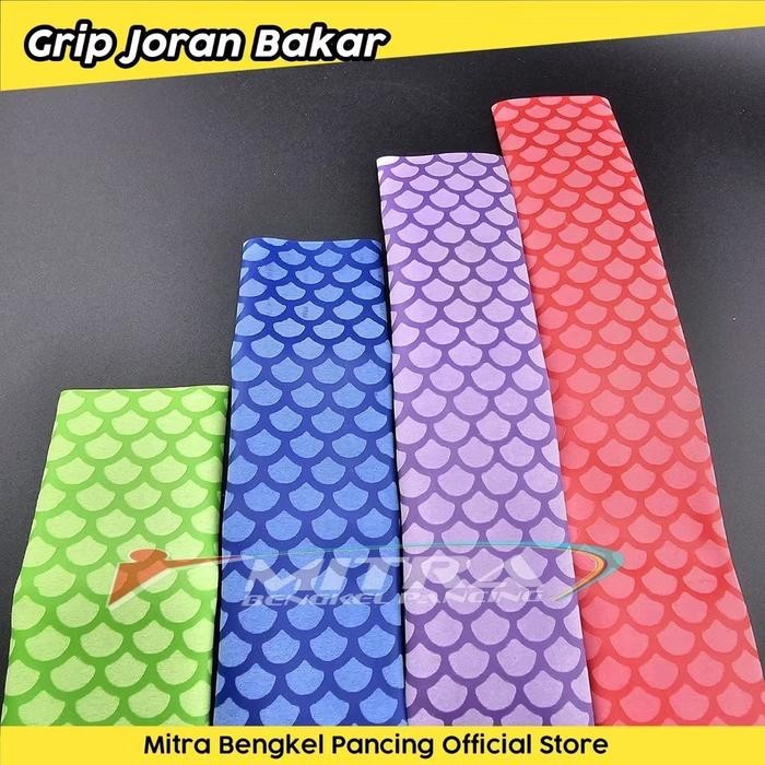 Grip Joran Bakar Motif Sisik & Silang Panjang 50Cm Diameter 30Mm Cover Gagang Joran Aksesoris Joran