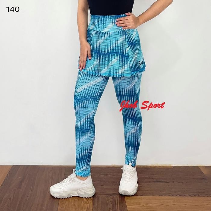 Nayya- Legging Rok Panjang Motif/Legging Senam Muslimah/Celana Senam Wanita Muslimah Panjang