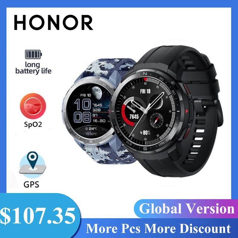Top HONOR Watch GS Pro Global Version GPS Smartwatch Heart Rate Sleep Monitor Fitness Tracker Blueto