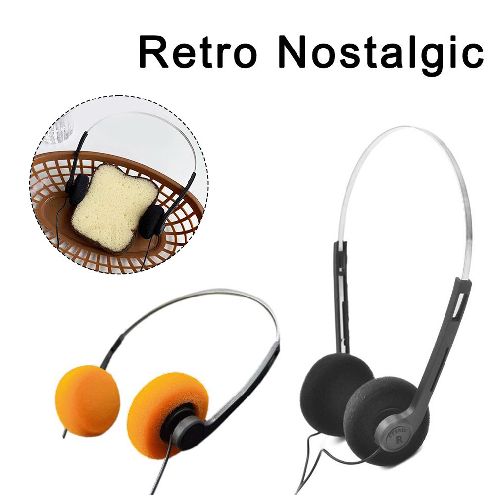 Underwire Headphone Music Mp3 Walkman Retro Feelings Wired Headset Outdoor Sports Portable Earphone 