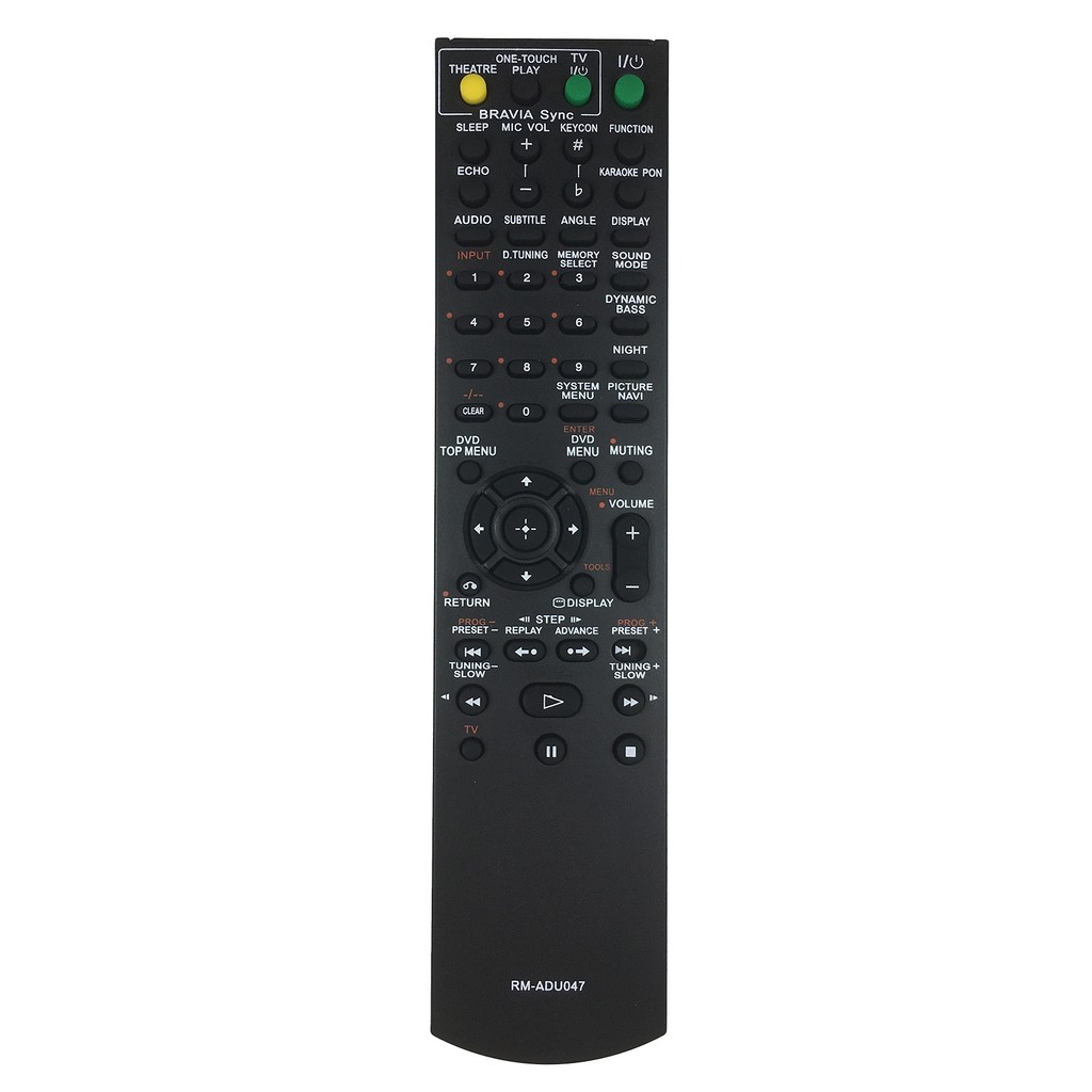 ABIU-RM-ADU047 Remote Control for Sony DAV-HDX475 DAV-HDX576W DAV-DZ280 HCD-DZ750 STR-KSL700 AV Ampl