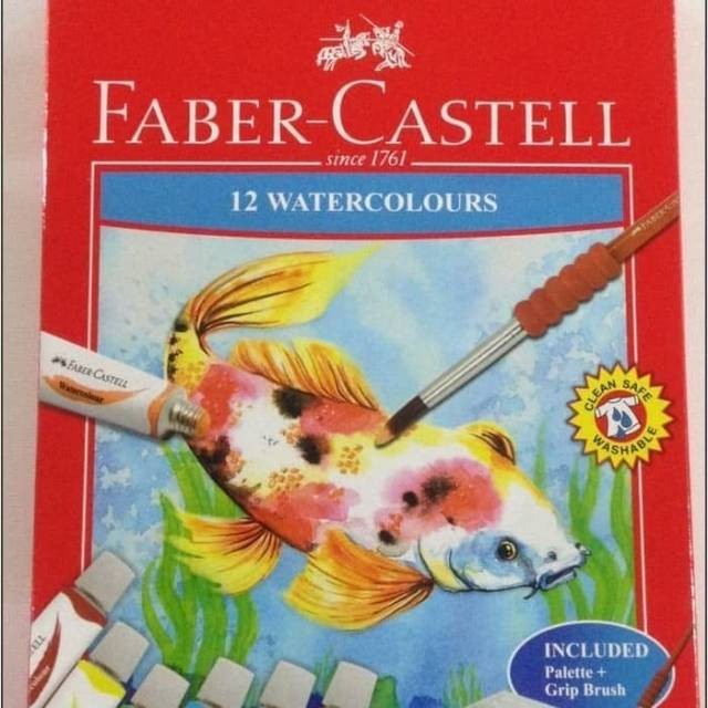 

Cat Air 12 Warna Faber Castell / Watercolour 12 Warna Faber Castell