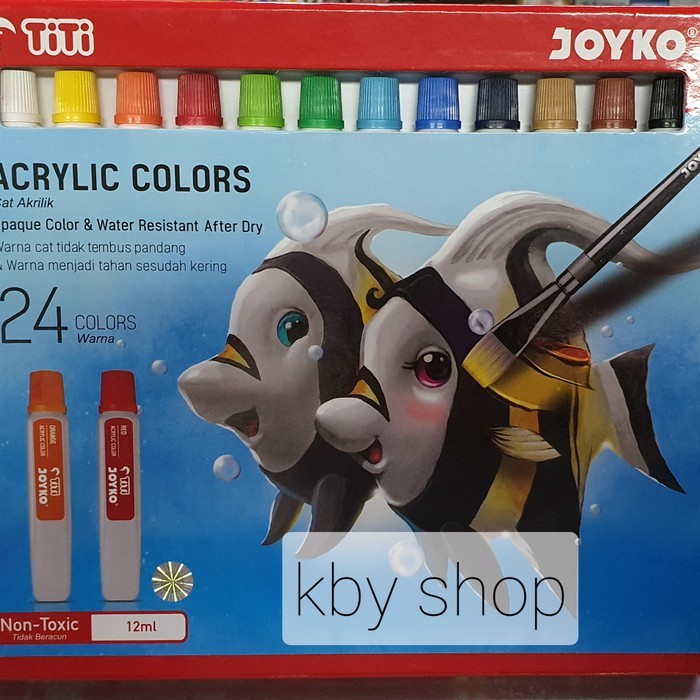 

Cat Acrylic TITI 24 Warna AC-12ML-24 Akrilik cat air