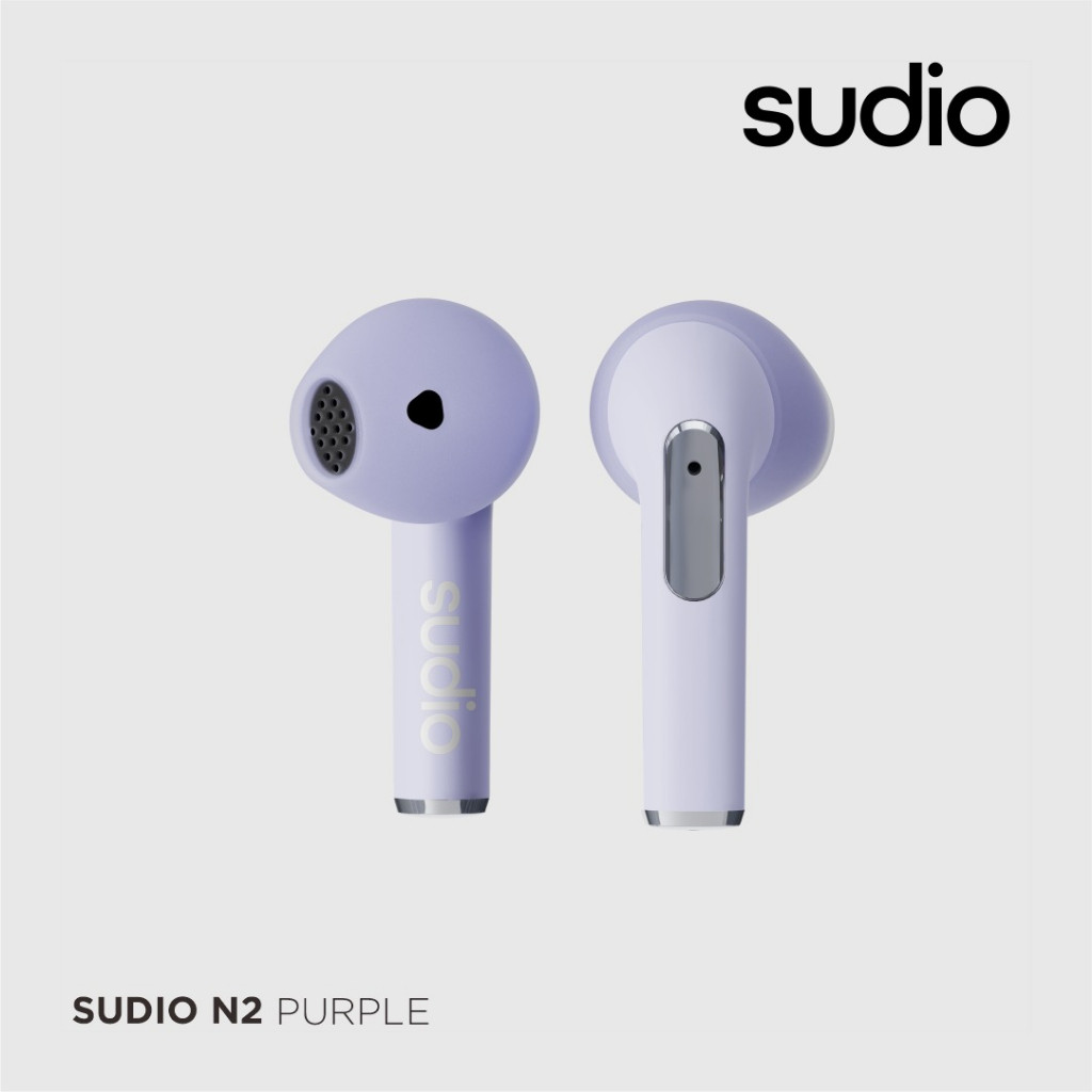 Sudio N2 Purple - True Wireless Bluetooth Open-Ear Earbuds