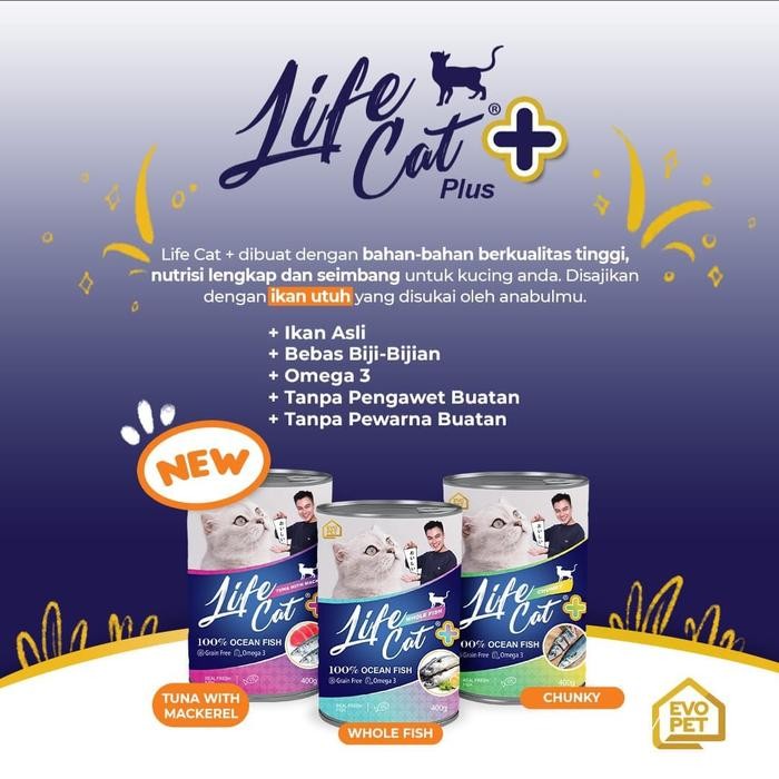 

PROMO! Life Cat Can Plus 400gr