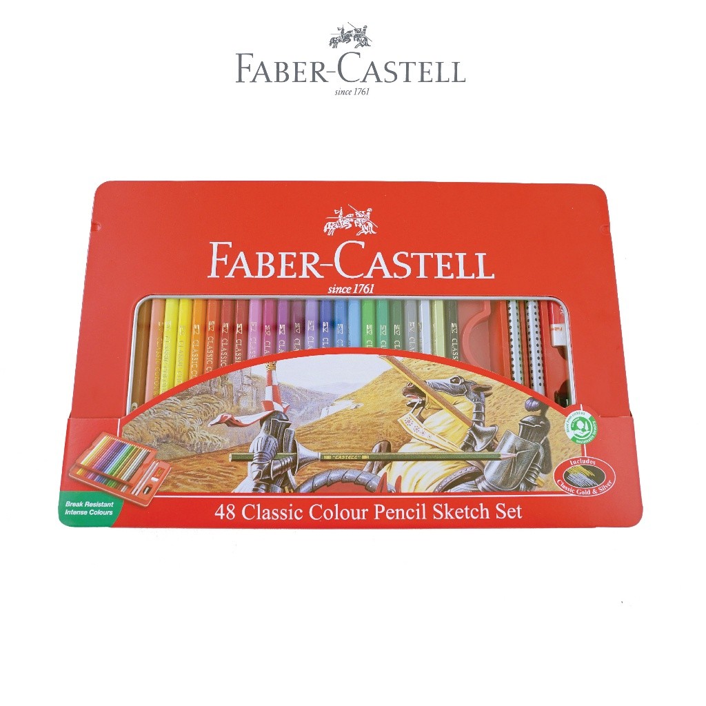 

Pensil Warna Faber Castell 48 Classic Kan Kaleng (Tin Case)