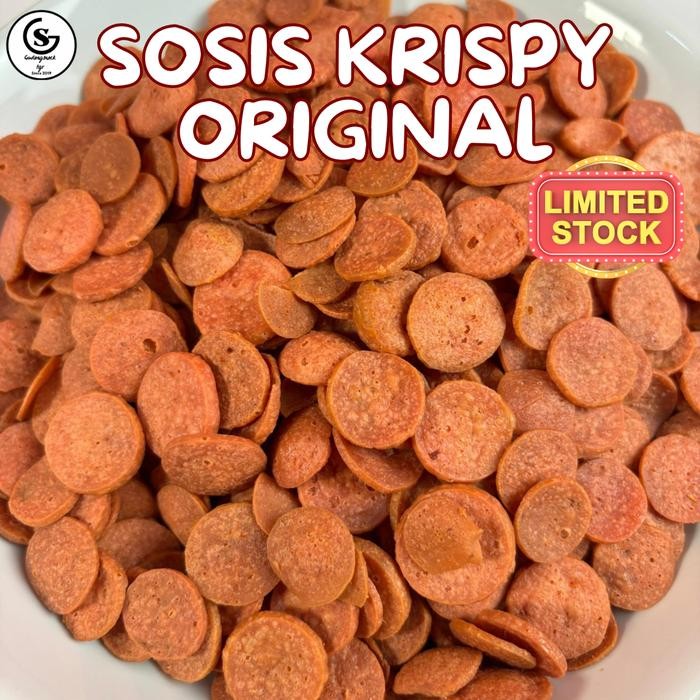 

Keripik Sosis Krispy Rasa Ori Ga Pedes 400Gr Camilan Kering Food Snack Pedas Kripik Cemilan Crispy