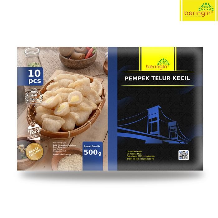 

BARANG TERLARIS Pempek Telur Kecil Beringin Vacum Isi 10Pcs
