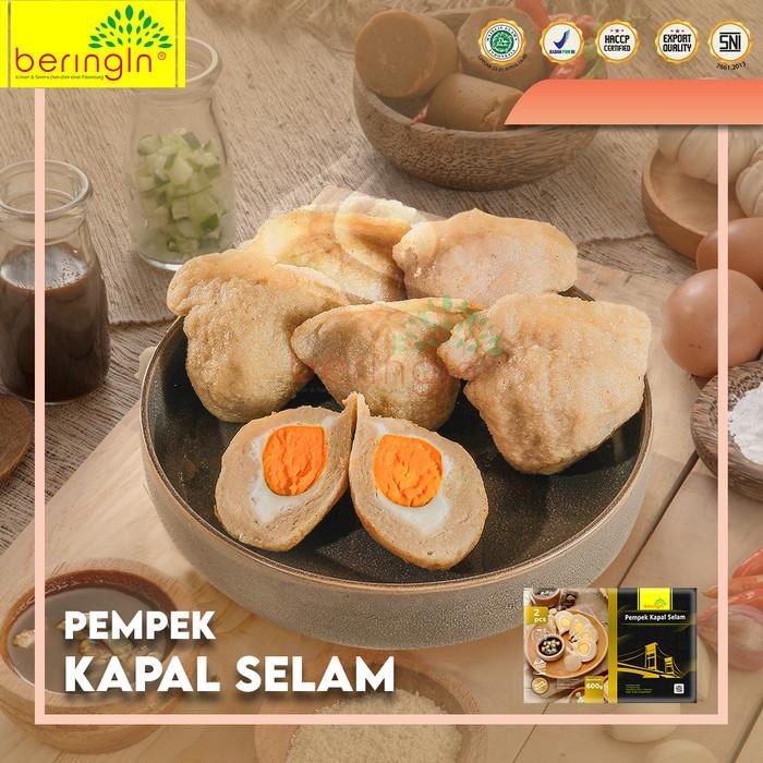

BARANG TERLARIS Pempek Kapal Selam Beringin Vacum 600gr - Asli dari Palembang