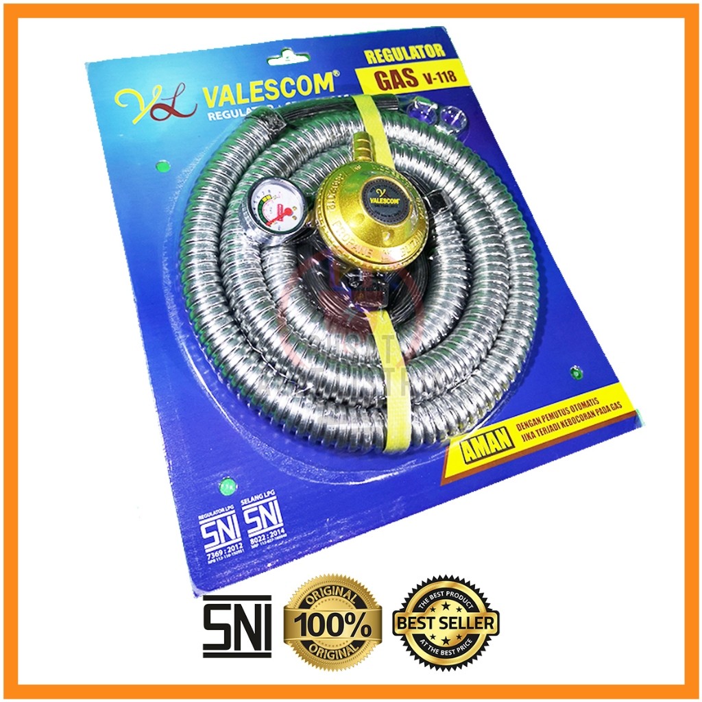 YEY SELANG GAS DAN REGULATOR METER KOMPLIT SNI AMAN / SELANG GAS REGULATOR PAKET REGULATOR & SELANG