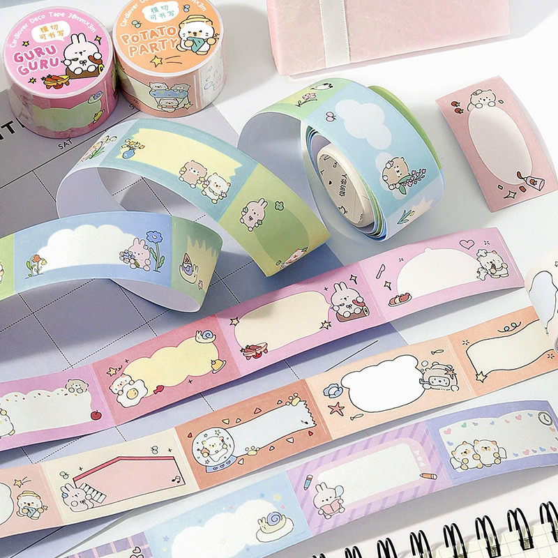 

1Pc Maruko Adventure Series Washi Tape Kawaii Paper Decorative Collage Adhesive Diy Scrapbooking