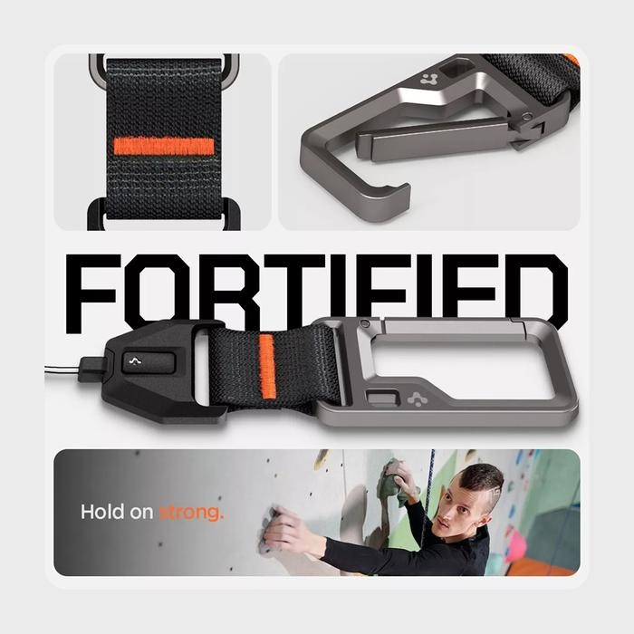 

Promo Gantungan Kunci Spigen Carabiner Keychain With Hook Keyring Lanyard Universal Multifungsi