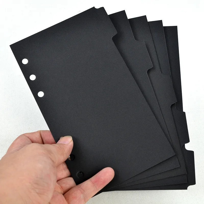 

5Pcs/Set A5 A6 Binder Index Dividers Index Page For Loose-Leaf Notebook Scrapbook Diary Stationery