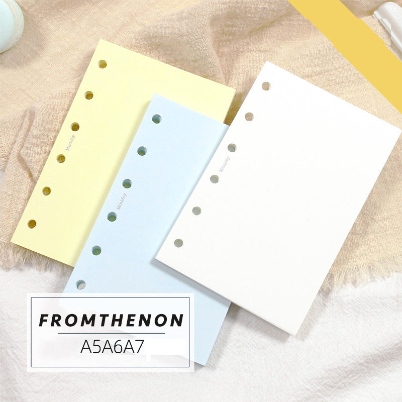 

Fromthenon Loose Leaf Notebook Inside Pages A5 A6 A7 Loose Leaf Paper Coloured Blank Inside Pages