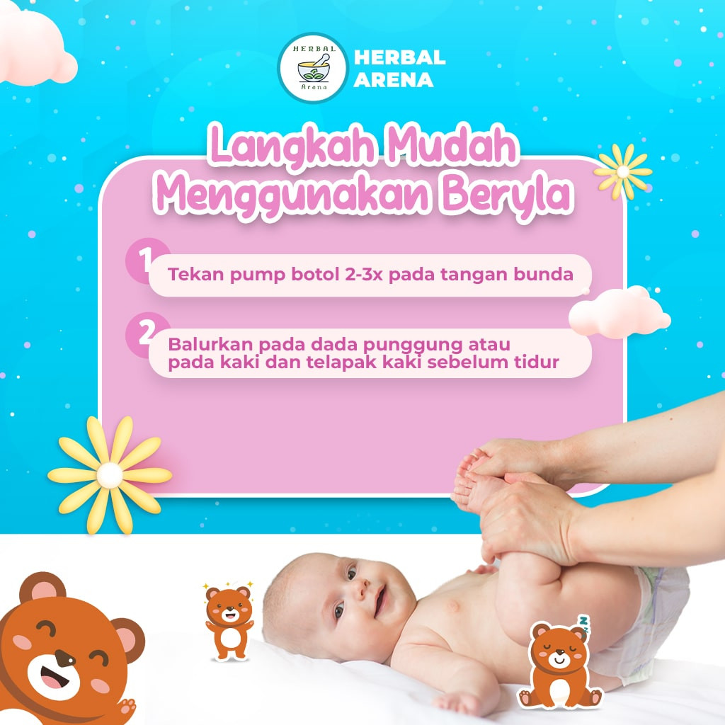 Beryla Baby Soothing Massage Minyak Balur Minyak Pijit Bayi Essential Oil