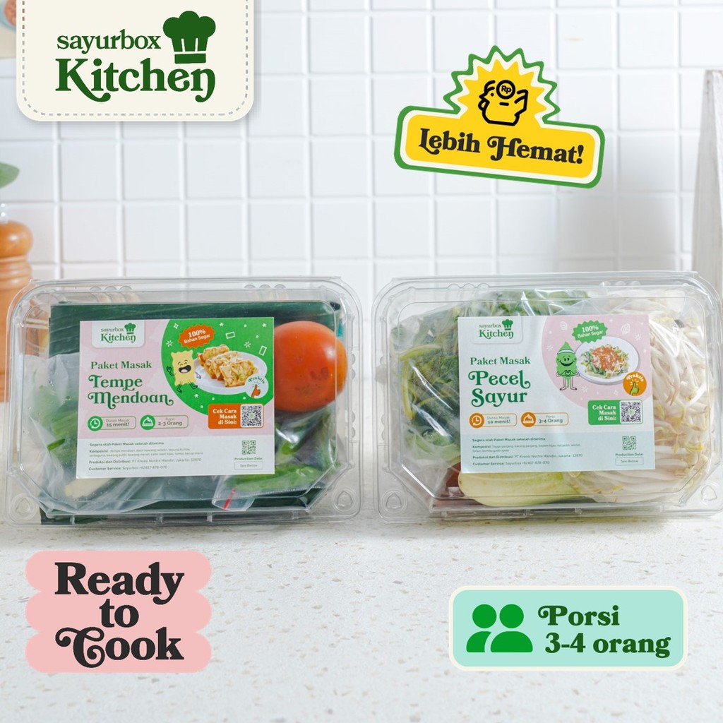 

Bundle - Sayurbox Kitchen Paket Masak Pecel Sayur & Tempe Mendoan 1 pack