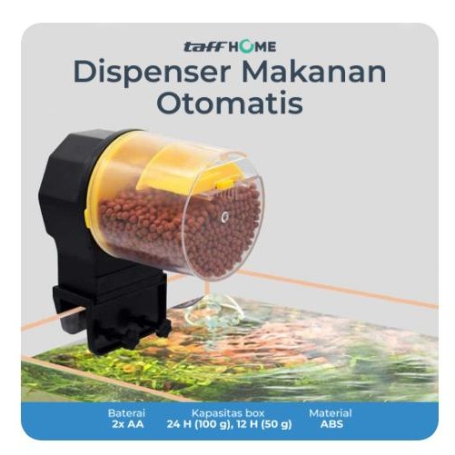 Mesin Otomatis Food timer Dispenser Pakan Makanan Ikan Aquarium auto
