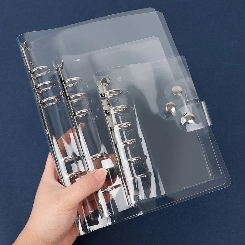 

A7 A6 A5 Spiral Transparent Pvc Notebook Cover Loose Diary Coil Ring Binder Binder Storage Collect