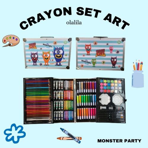 

Crayon Art Set 145Pcs / Koper Set Crayon Mewarnai / Alat Tulis Anak #Gratisongkir