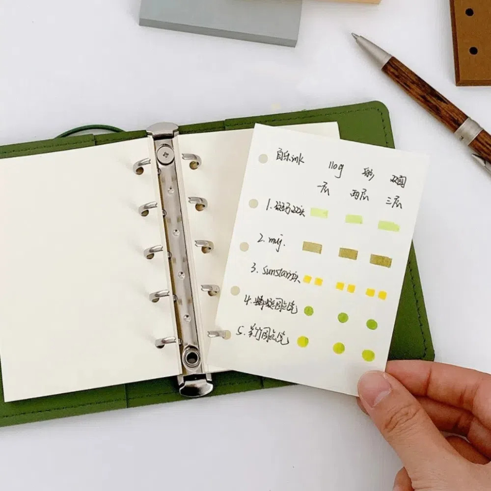 

5 Hole M5 A8 Loose Leaf Refill Paper Indexing Cards Notebook Separator Paper Inner Refill Spiral