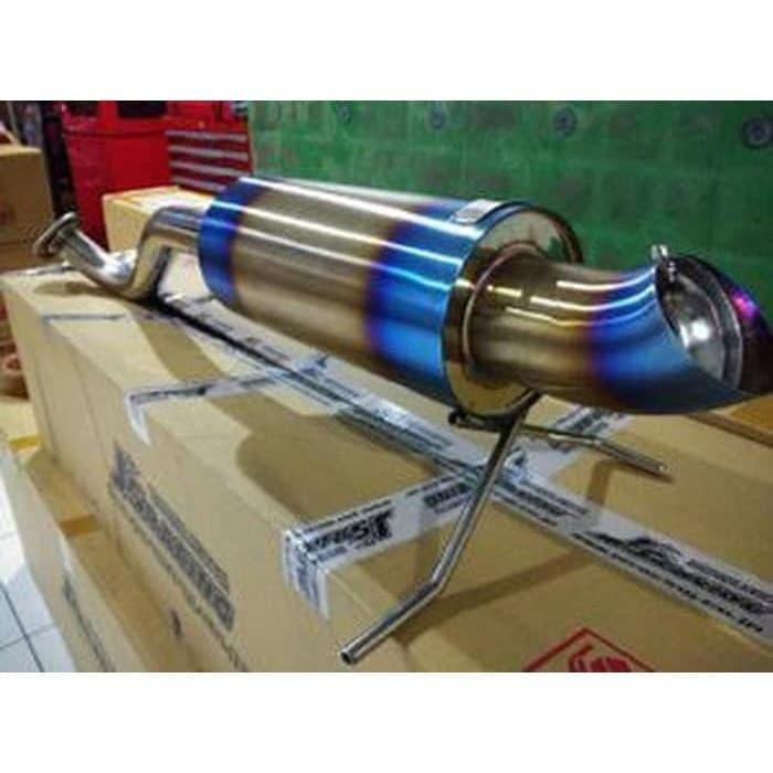 Populer Muffler / Knalpot Js Racing Honda Jazz Gk5 Original Japan