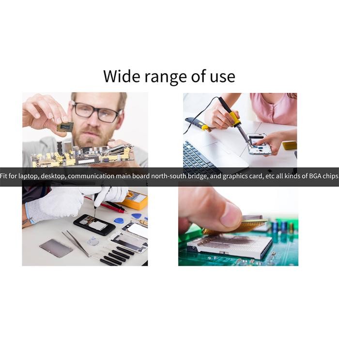 

13Pcs/Set Bga Reballing Station Direct Heat Stencil Holder #Gratisongkir