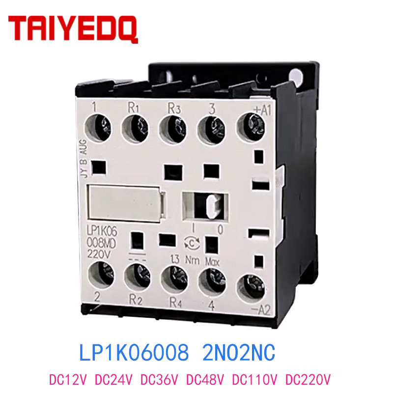 BEST SELLER New Miniature LP1K06008 2NO2NC Small DC Contactor Coil Voltage DC24V DC48V DC220V DC110V