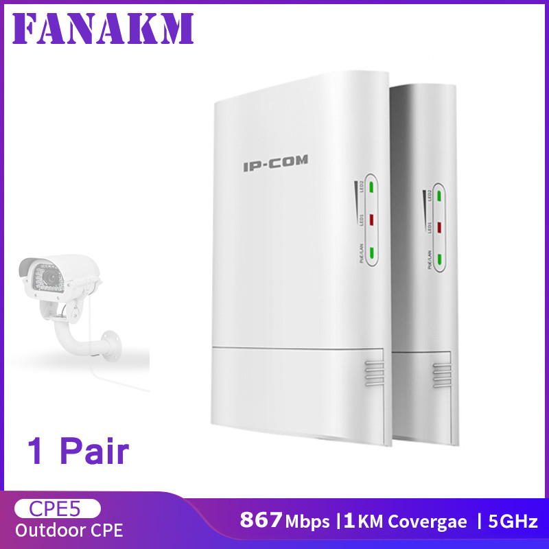 BEST SELLER 2pcs Outdoor 5GHz Wireless WiFi Repeater Extender 1KM Long Range Outdoor CPE 867Mbps Acc