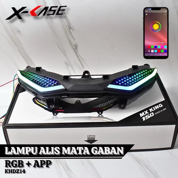 MATA GABAN MX KING COVER LIST LAMPU MX KING MULTICOLOR RGB LAMPU ALIS MX KING 150 OLD NEW JUPITER MX