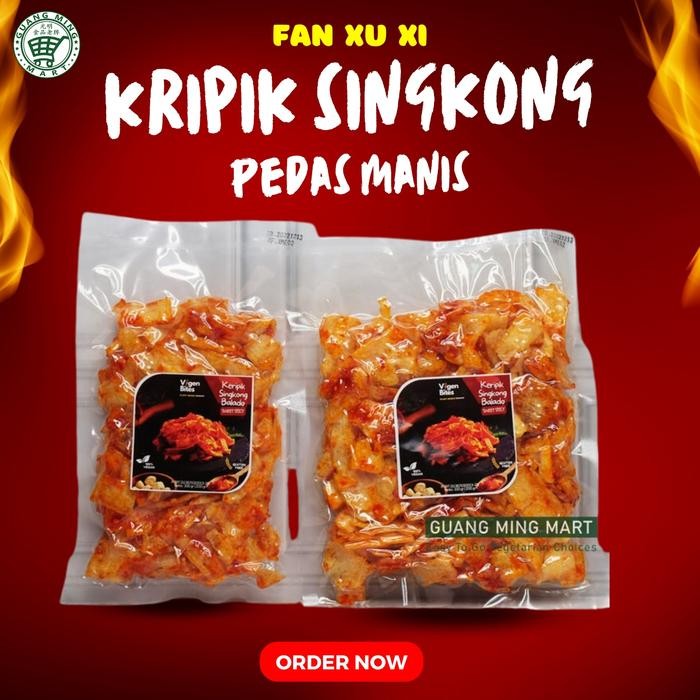 

PastikanTerjaminMutunya- Keripik Singkong Manis Pedas Fan Xu Xi Vegan / Vegetarian Homemade