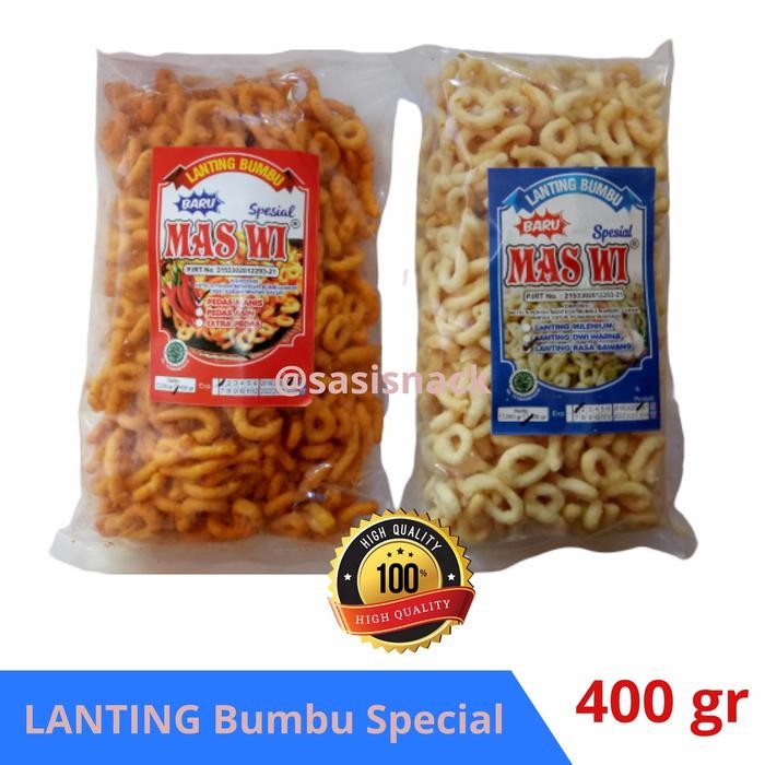 

PastikanTerjaminMutunya- KEMASAN JUMBO Lanting Bawang Balado Khas Jogja 500 gr