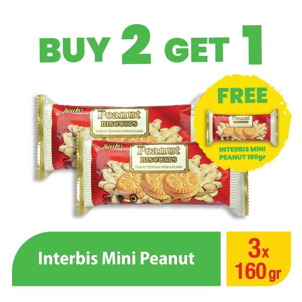 

PastikanTerjaminMutunya- Buy 2 get 1 - Interbis Mini Peanut Cracker
