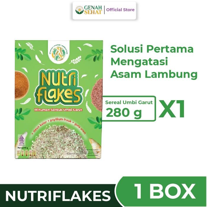 

PastikanTerjaminMutunya- NUTRIFLAKES SEREAL UMBI GARUT SOLUSI ASAM LAMBUNG 1 BOX