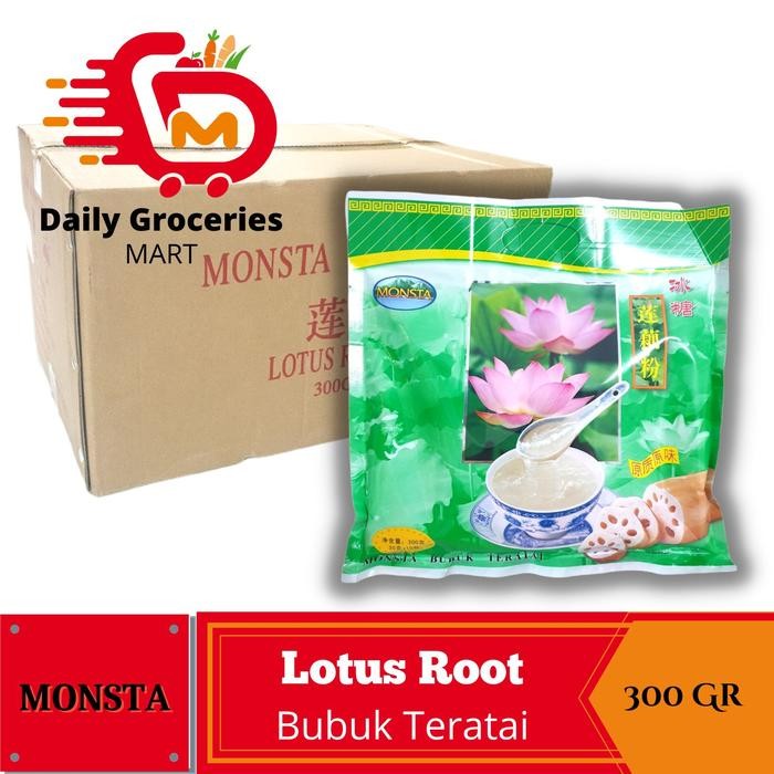 

PastikanTerjaminMutunya- Minuman Bubuk Akar Teratai MONSTA Serbuk Teratai - Lotus Root 300Gr