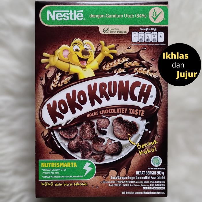 

PastikanTerjaminMutunya- Koko Krunch 300 gram Crunch Cereal Box Sereal Gandum Nestle
