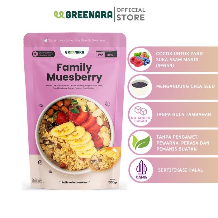 

PastikanTerjaminMutunya- Family Muesberry 500gr / Sarapan Sehat
