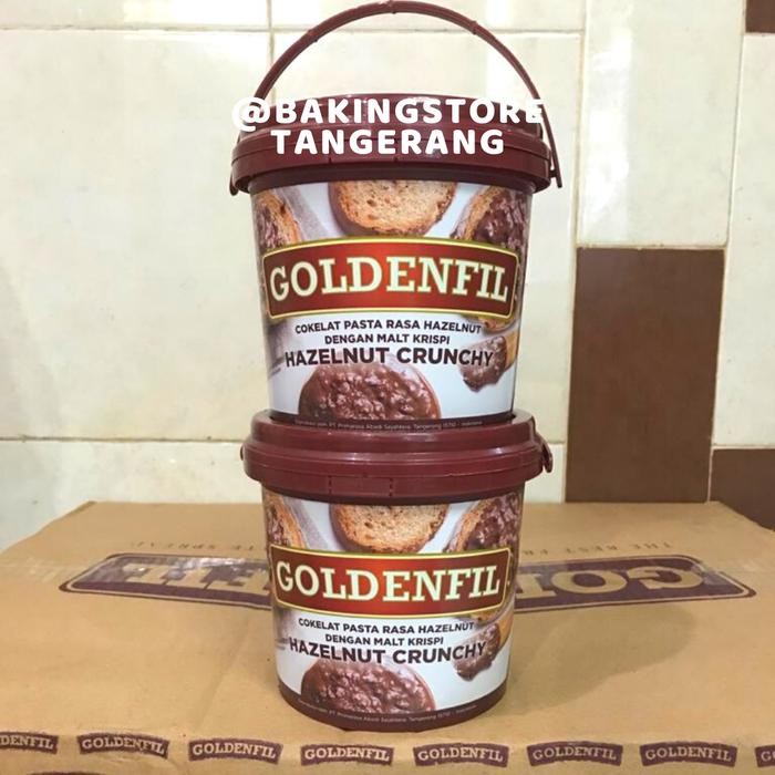 

PastikanTerjaminMutunya- Goldenfil Hazelnut Crunchy 1 Kg Selai Hazelnut Crunchy Goldenfil