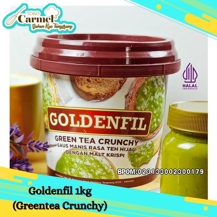 

PastikanTerjaminMutunya- PROMO! Goldenfil Greentea Crunchy / Selai Coklat Greentea Crunchy 1Kg