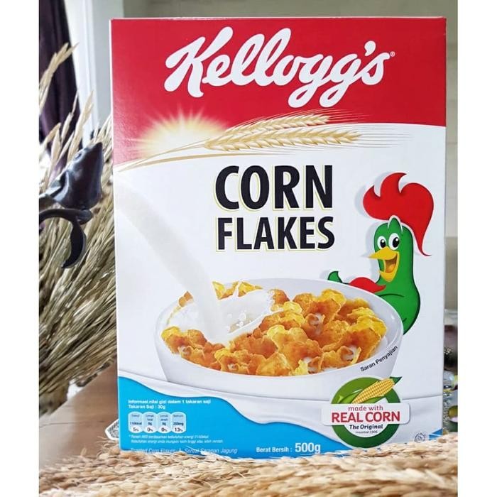 

PastikanTerjaminMutunya- KELLOGG's Corn Flakes 500 gram - Cereal Kellogg's Corn Flakes