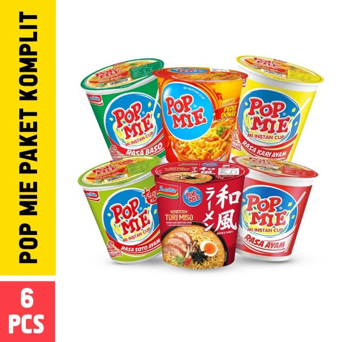 

PastikanTerjaminMutunya- Pop Mie Pake Komplit - 6 Pcs