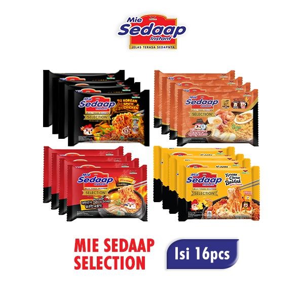 

PastikanTerjaminMutunya- Sedaap Mie Instan 16 pcs Mix Flavors Korean Series & Singapore Laksa