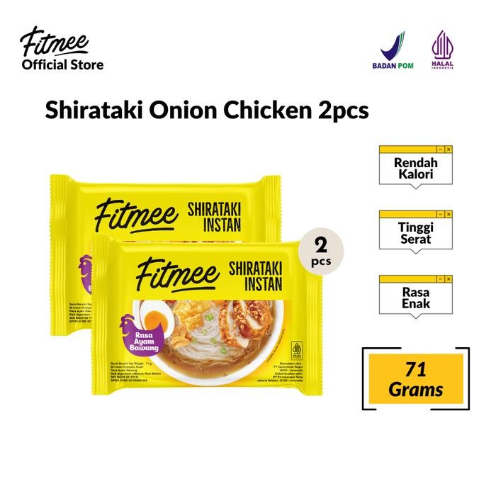 

SemuAReadyYaB0Zq- Fitmee Mie Instan Shirataki Ayam Bawang Gluten Free 71 Gr Isi 2 Pcs