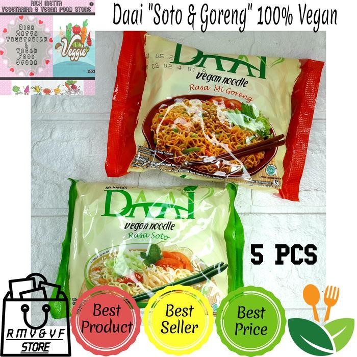 

SemuAReadyYaB0Zq- Daai Mie Instan Goreng - Soto Vegetarian Vegan Noodle 85g