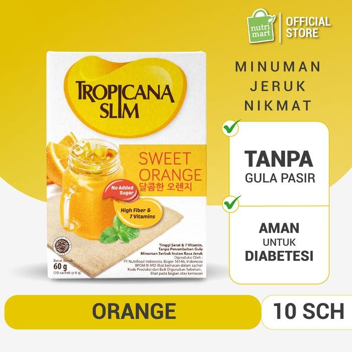 

SemuAReadyYaB0Zq- Tropicana Slim Sweet Orange 10 Sch - Minuman Jeruk Bebas Gula