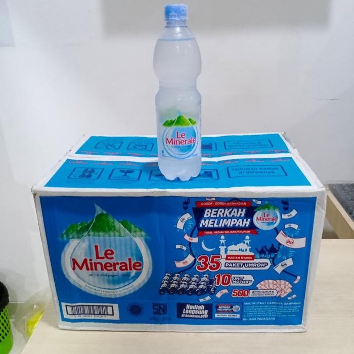 

BnyKpilihAnSkrG- LE MINERALE AIR MINUM BOTOL 600ML / DUS (ISI 24 BOTOL) GOJEK/GRAB