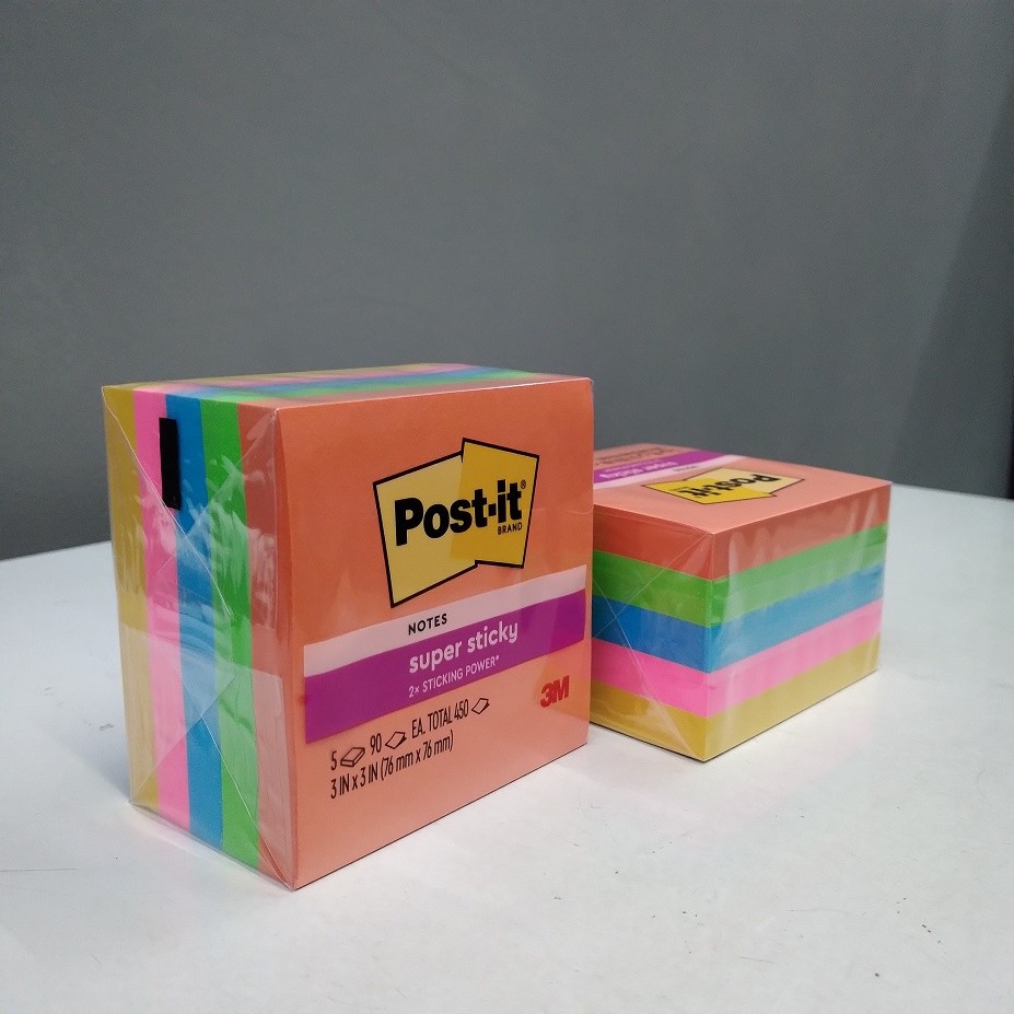 

3M Post It Super Sticky Notes 654-5SSAU 3 inch x 3 inch