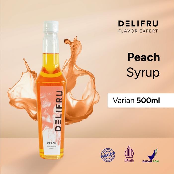 

BnyKpilihAnSkrG- Delifru Syrup Peach - Sirup Persik 500 ml