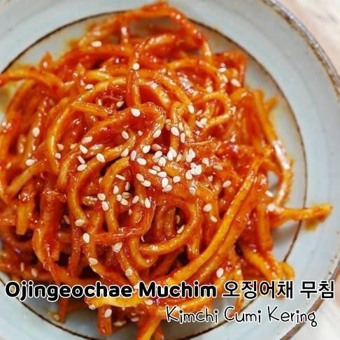 

BnyKBonusBelidiMari- Ojingeochae Muchim 100g / Kimchi cumi kering / Banchan sidedish Korea