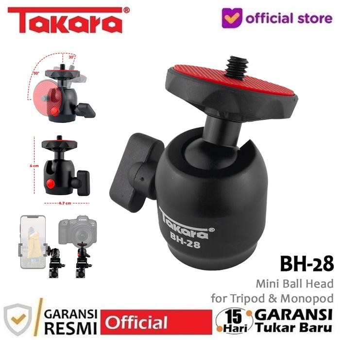 Klik- Takara Bh-28 Mini Ball Head For Tripod Monopod