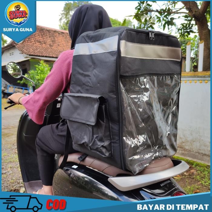 PREMIUM Tas kurir gendong tas motor untuk kurir delivery makanan antar laundry